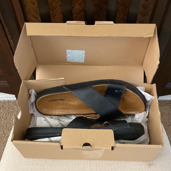 COMFORTVIEW - Gia Sandal Black 12M - Picture 7 of 7